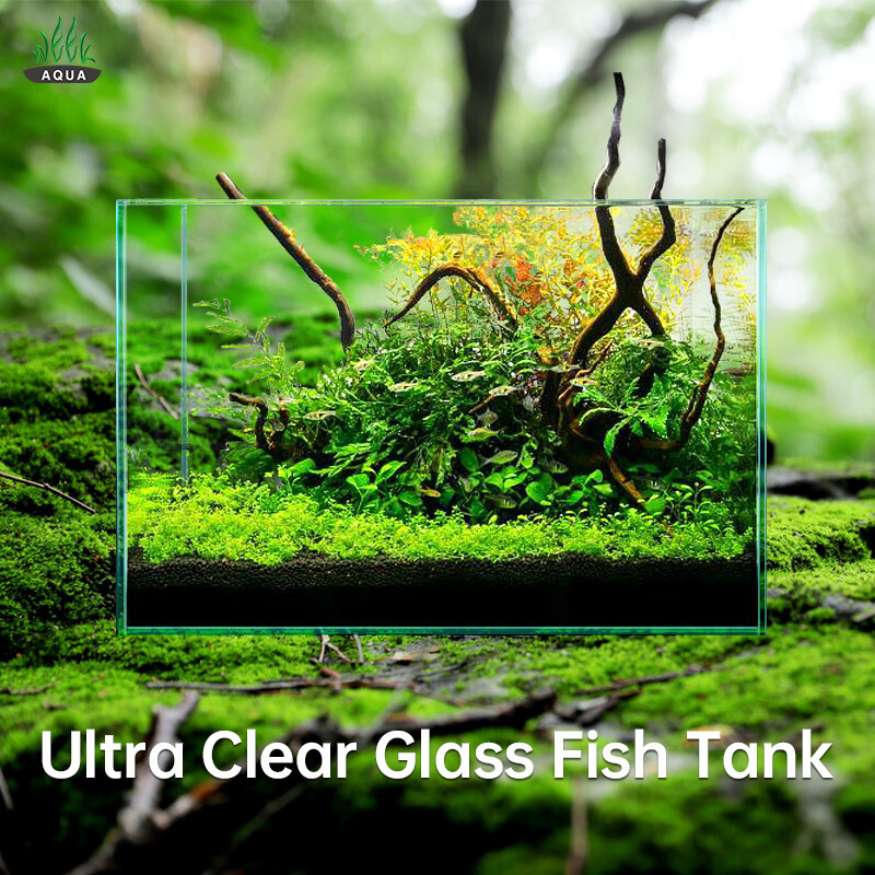 Wholesale Cheap Fish Tanks Multiple Sizes Small Medium Large 6 In 1 Fish Tank Set Low Iron Clean Glass Fish Bowls For Aquarium