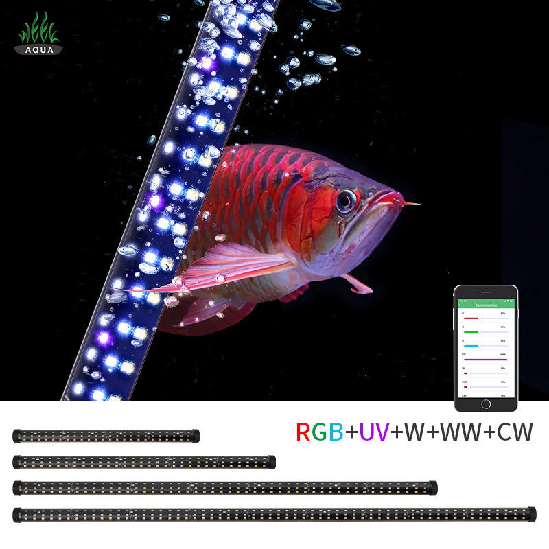 Hot Sale WEEK AQUA T12 TUBE tanning light smart LED aquarium lamp for koi arowana fish lights