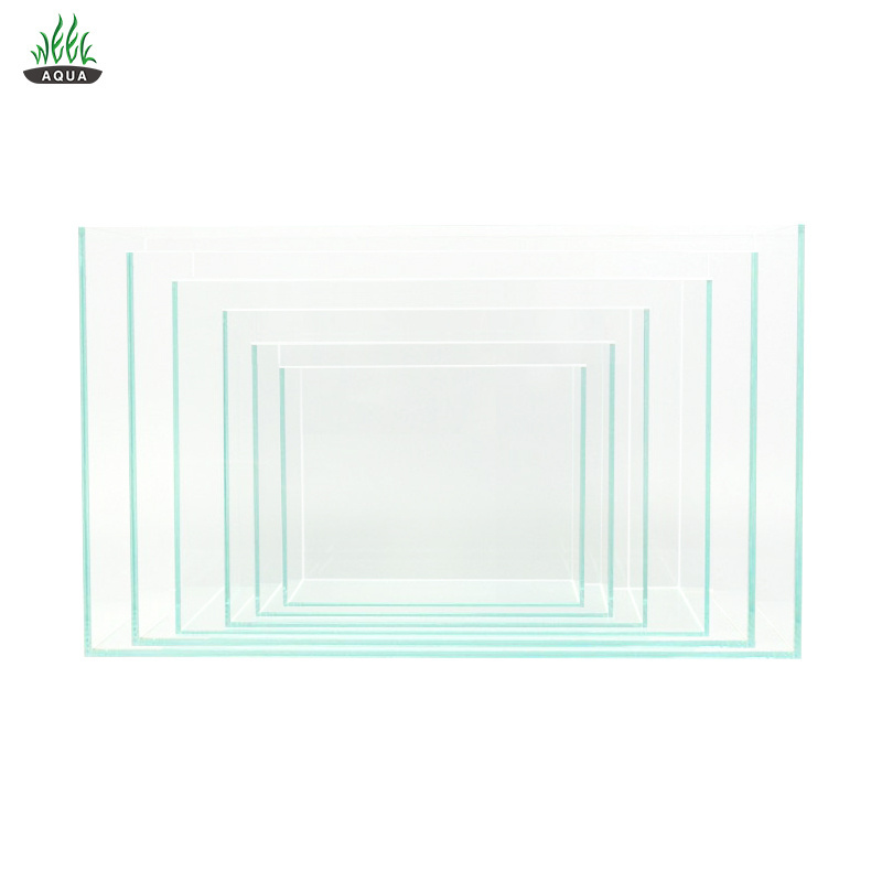 Wholesale Cheap Fish Tanks Multiple Sizes Small Medium Large 6 In 1 Fish Tank Set Low Iron Clean Glass Fish Bowls For Aquarium