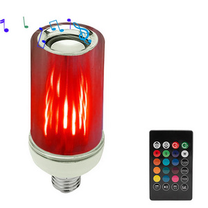 E27 Flame Music Bulb LED Dynamic Fire Light Bulbs Corn Bulb Creative Flickering Emulation Decor LED Lamp Lighting Lamp