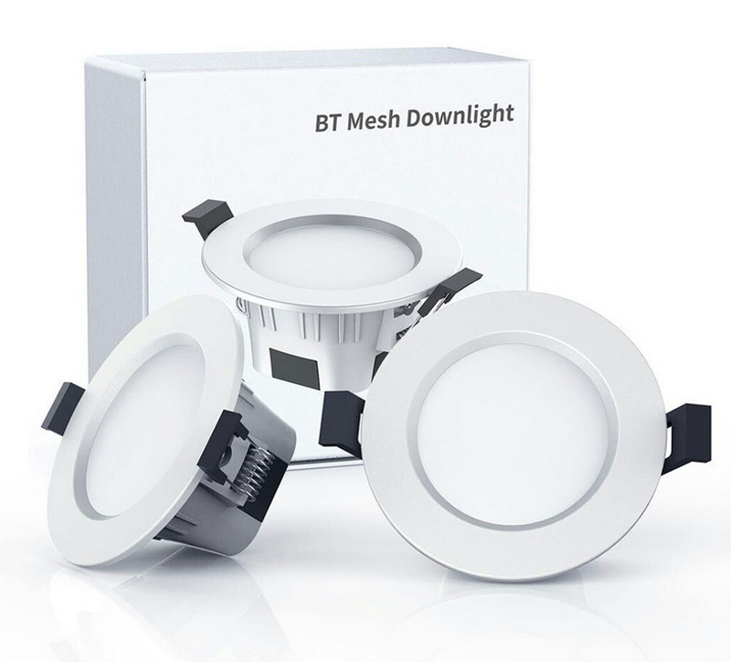 Recessed 5W 9W LED Light Bulbs Smart Downlight Mesh Lamp RGBW Dimmable Spot Light APP Remote Control White Warm Light