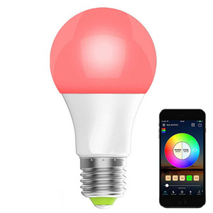 Color Changing LED Light Bulb 5W 7W RGBW Controlled by APP Sync to Music Dimmable RGB Multi-Color 60 Watt Equivalent E26 E27