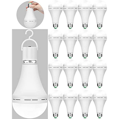 Rechargeable Light Bulbs Emergency LED Light Bulb Battery Backup Light Bulb with Hanging Hooks E27 Basefor Home Power Failure