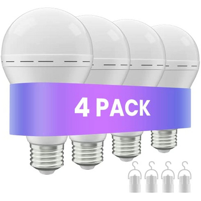 Emergency Rechargeable Led Light Bulb with Hook Stay Lights Up When Power Failure LED Light Bulbs for Home Camping Hiking