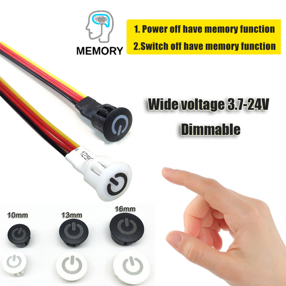 5V 12V 24V Dimmer Switch Touch Sensor on Off No-limit Dimmable Touch Smart Switch for Kitchen Cabinet LED Light on Off on Switch