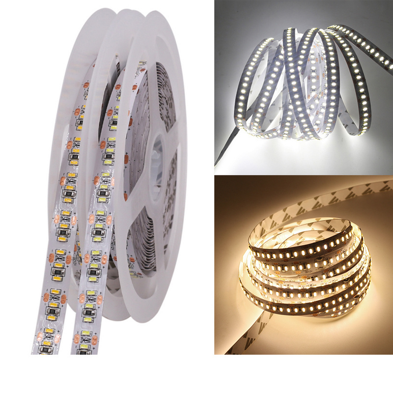 Dimmable LED Light Strip SMD 3014 204LEDs Super Bright 16.4ft/5m 12V LED Ribbon White Color Under Cabinet Lighting Strips