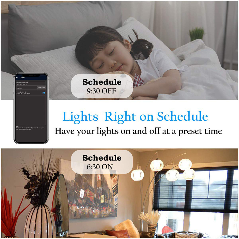 Led Smart Bulb Light Mobile Phone Dimming Color E27 RGB Colorful Home Color Changing Bedroom Living Room Light