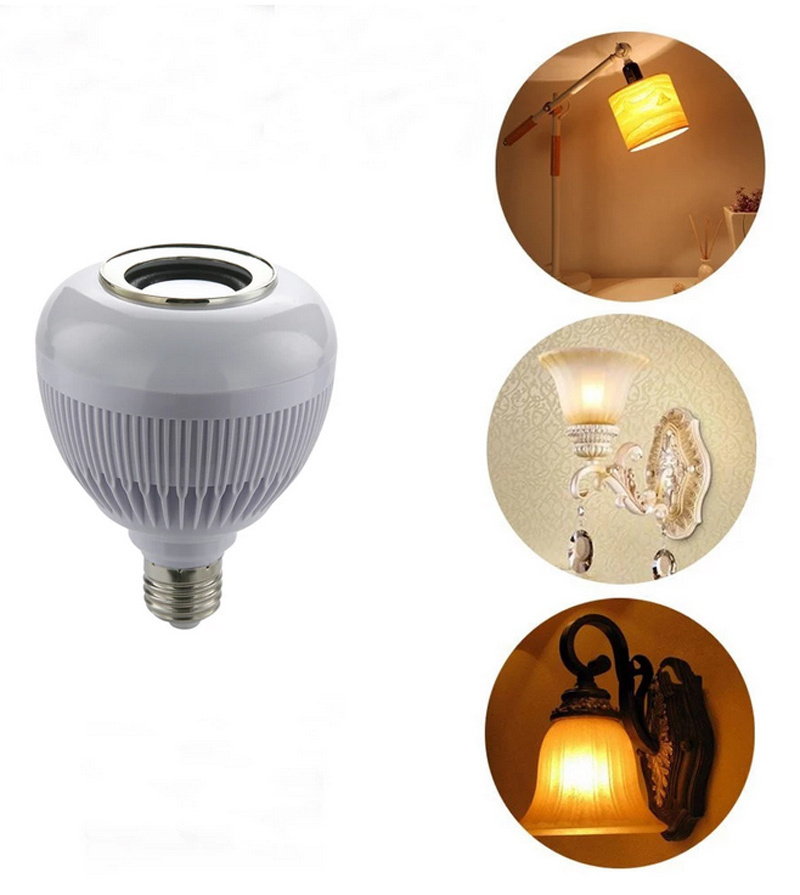 Music Crcular LED Bulb Light Mobile Phone APP Control Dimming Color Changing Bulb RGB Smart Remote Control Night Light