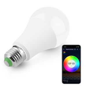 Led Smart Bulb Light Mobile Phone Dimming Color E27 RGB Colorful Home Color Changing Bedroom Living Room Light