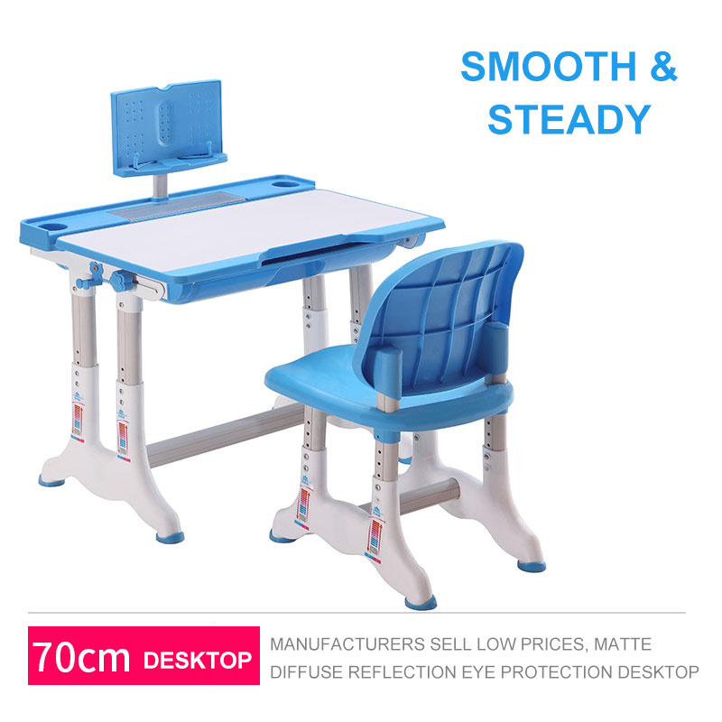 cartoon folding plastic kids reading pencil table and chair for children