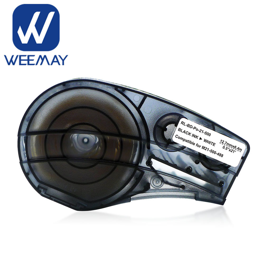 Weemay Wholesale Price Compatible Brady Cartridge M21-500-488 Waterproof Label for BMP21 Label Maker