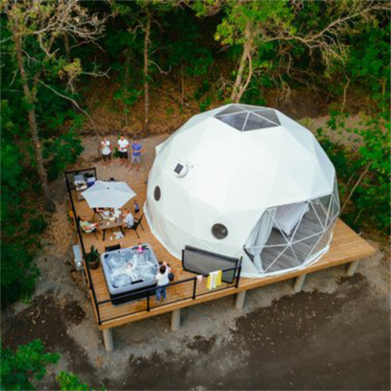 Full House Igloo Prefab Demo Pcv Sphere Waterproof Transparent Hard Shell Desert Geodesic Dome Tent