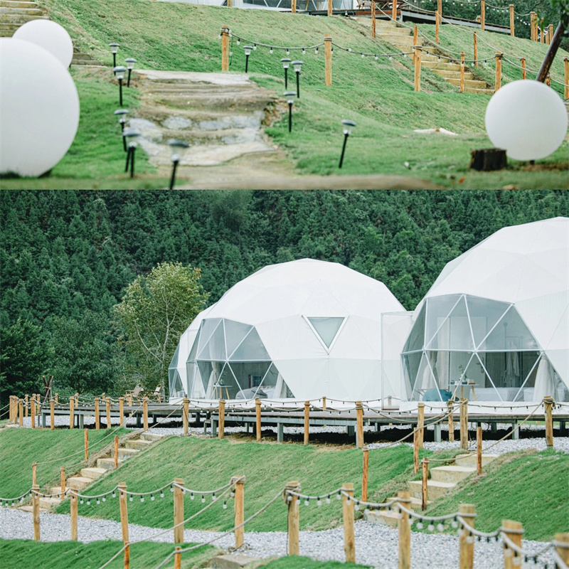 Full House Igloo Pcv Large Small Fiberglass Aluminium Exhibition Tents Screen Geodesic Dome Tent