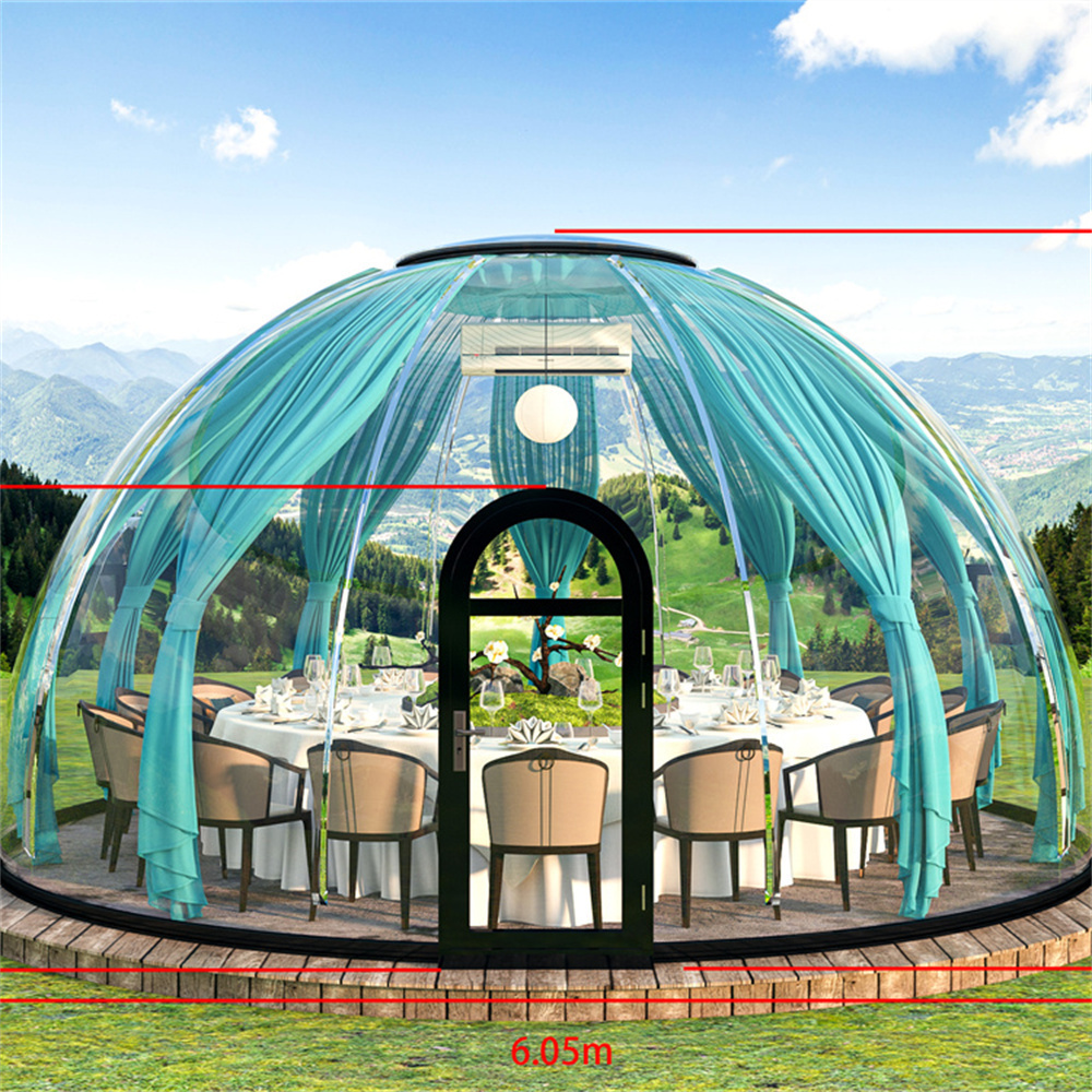 Full House Camping In Tents Camp Bubble Hotels Transparent Outdoor Dome House