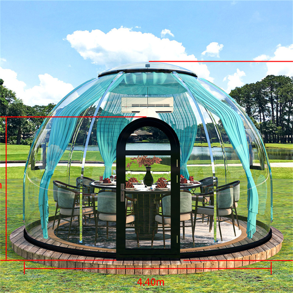 Full House Outdoor Fiberglass Sunroom Winter Fiberglass Dome Polycarbonate House Kits