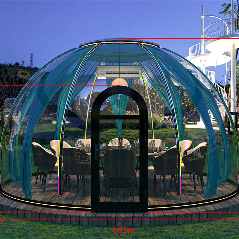 Full House Tent Outdoor Hotel Pc Aluminium Exhibition Tents Prefab Small Chinese Dome House