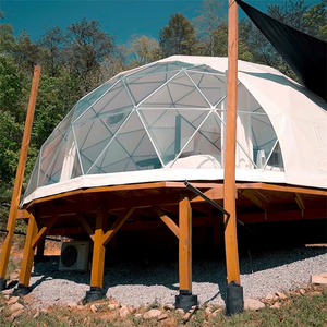 Full House Igloo Prefab Demo Pcv Sphere Waterproof Transparent Hard Shell Desert Geodesic Dome Tent