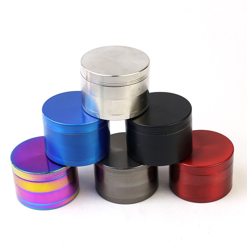 Large size 100 mm  Zinc Alloy Herb Grinder 4-layer Custom Logo