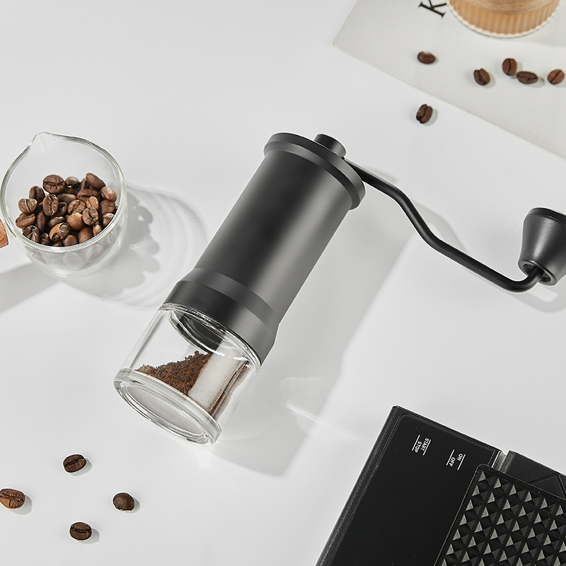 Manual Coffee Grinder Portable Conical Burr Grinder for Camping Travel Espresso With Hand Crank Coffee Grinder