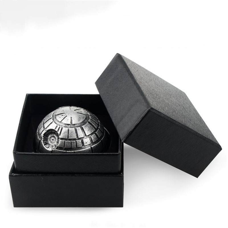 Whole Sell Premium 3 layers zinc death star herb grinder stars wars grinder