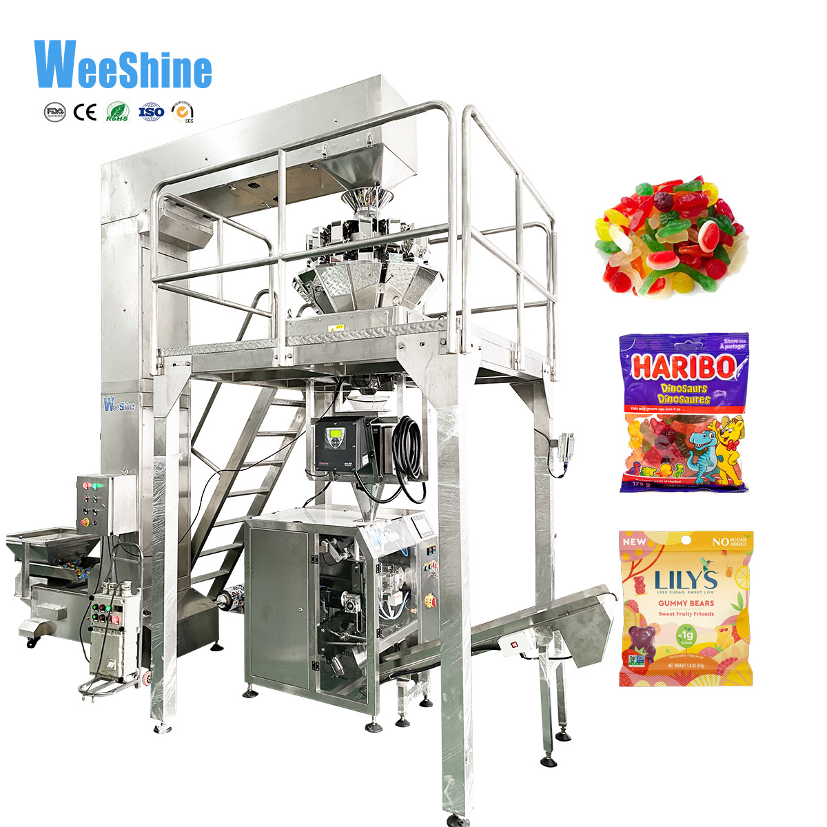 Automatic Multi-function Packing Machine for Candy Gummy Packaging Machine