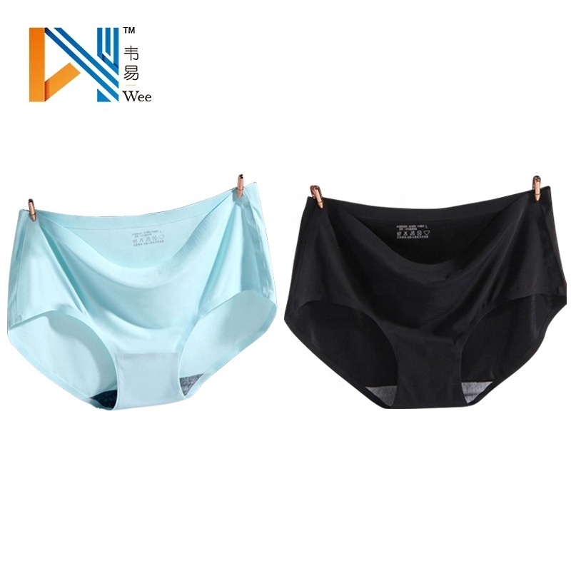 Hot Sale Ice Silk Ladies Panties Mid-rise Seamless Underwear For Women Breathable Seamless Panties Ladies Underwear Woman