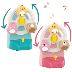 Baby Lovely Educational Toys Ferris Wheel Suction Cup Spinning Top Toy Music Box Toy Funny Octave Box for Babies