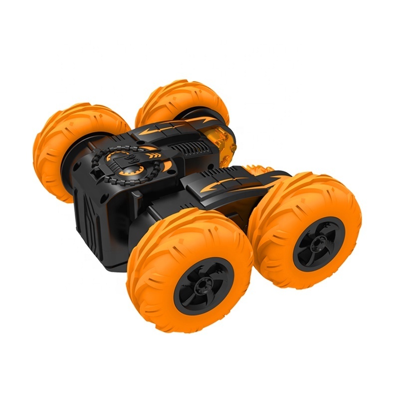 High Speed Durable Rubber Tire 2.4G Cool 180 Degree Flip Rotatory Remote Control Double Side Rc Stunt Car Toy