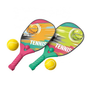 new design kids outdoor sport parent-child game play pickleball mini ball toy racket beach tennis