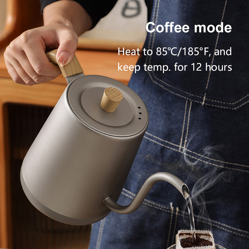 Water Heating Machine Electric Gooseneck Kettle With Black Temperature Control Electric Kettles