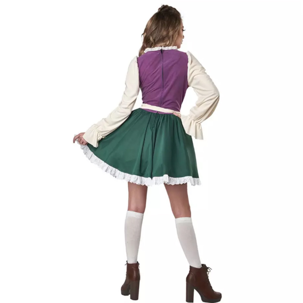 Women' Beer Festival Costume Bavarian National Dress Green Dress Green Maid with Apron for Adults