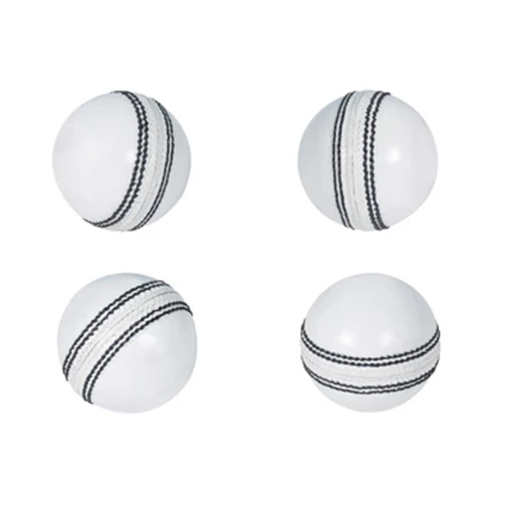 100% Leather Made White Color Cricket Ball Set of 4 Pcs High Quality Ball For Outdoor Cricket Practice Balls Low Prices