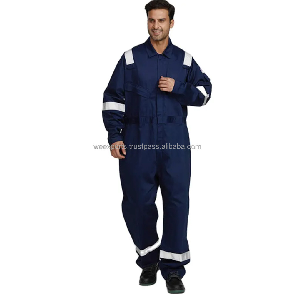 Custom High Quality Men's Spring Working Uniform Tool Pockets Coveralls Welding Suit Car Repair Workshop Mechanic Clothes