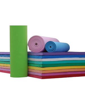 wholesale environmental protection colorful soft green foam material rubber eva foam sheet  insole high density roll