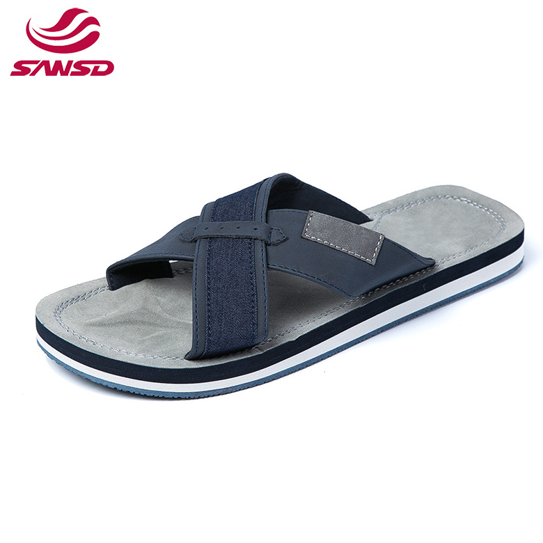 Light High Quality Trend Popular Customized Print Flat Flip Flop Outdoor Shoe Men EVA Slipper