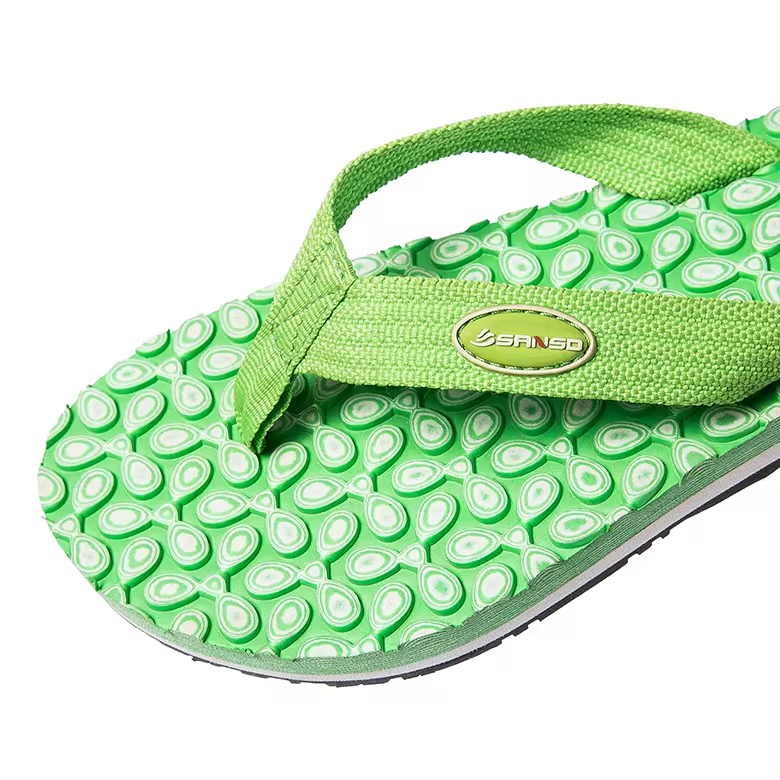 promotional wholesale logo printing bubble green anti slip outsole slipper flat eva outdoor beach flip flop private label