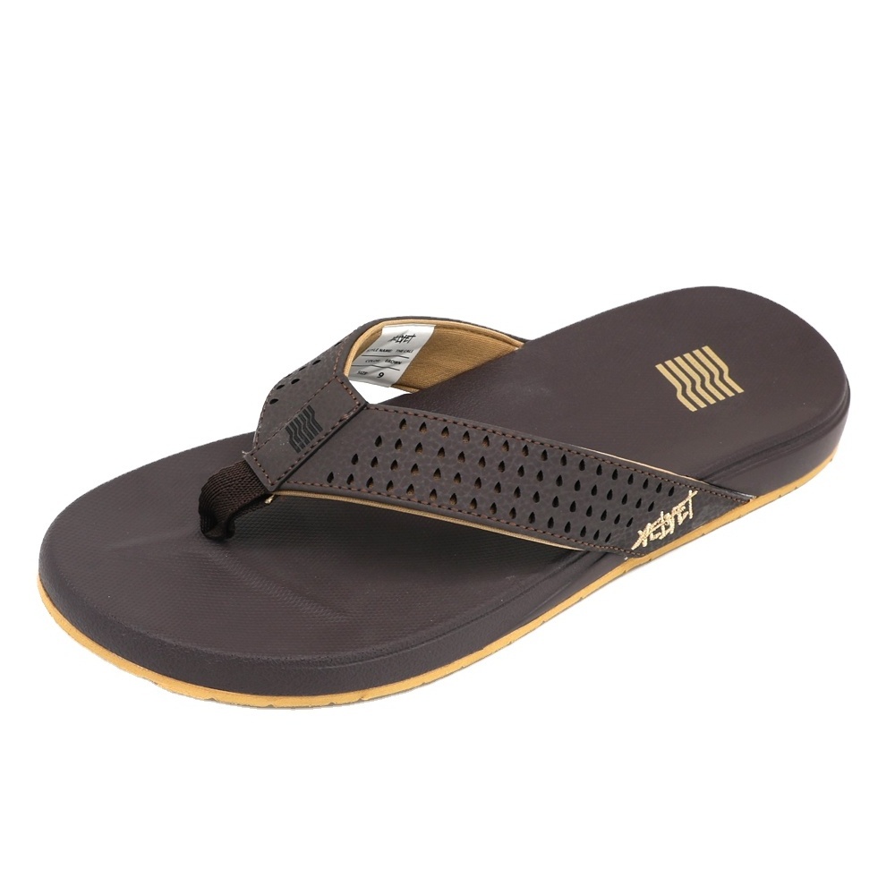 Summer Pu Leather Male Sandal Man Beach Eva Slippers flip flops Sandals custom logo New Design Men's Slippers flip flop Men