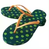 promotional cheap price summer fashion vintage polka dot designer flat slipper outdoor beach eva foam flip flops