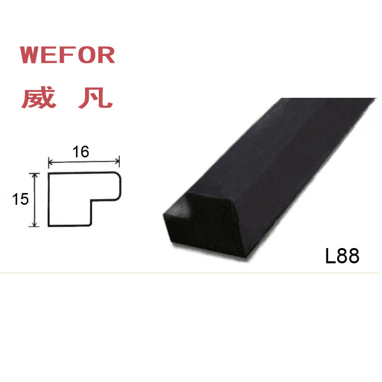 Pool table rubber accessories /billiard table small L-shaped rubber strip accessories,snooker cushion rubber