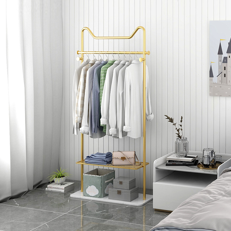 home furniture Simple Multi-functiona metal Coat Rack High Quality Cheap Wholesale Wooden Bedroom Floor Hanger