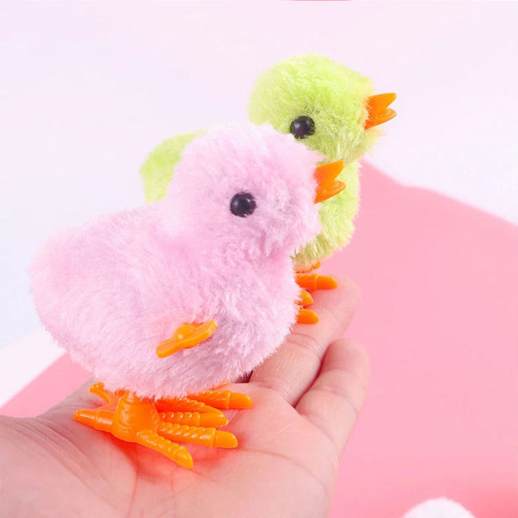 Wholesale Wind Up Chicken Simulation Plush Toy Internet Celebrity Jump Chicken Tiktok The Same Style Toy