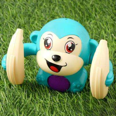 New Puzzle Funny Light Music Sound Control Induction Monkeys Toy Electric Tumbling Monkey Toy