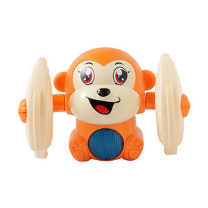 New Puzzle Funny Light Music Sound Control Induction Monkeys Toy Electric Tumbling Monkey Toy