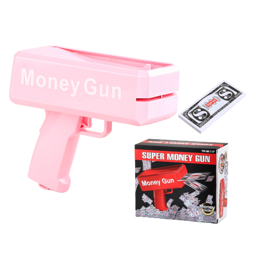 2023 New Trending Toys Kids Party Gifts Guns Gold Real Big Rain Gun Cash Shooting Games Funny Cash Spraying Money Gun Shooter