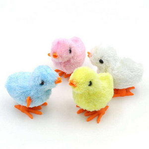 Wholesale Wind Up Chicken Simulation Plush Toy Internet Celebrity Jump Chicken Tiktok The Same Style Toy