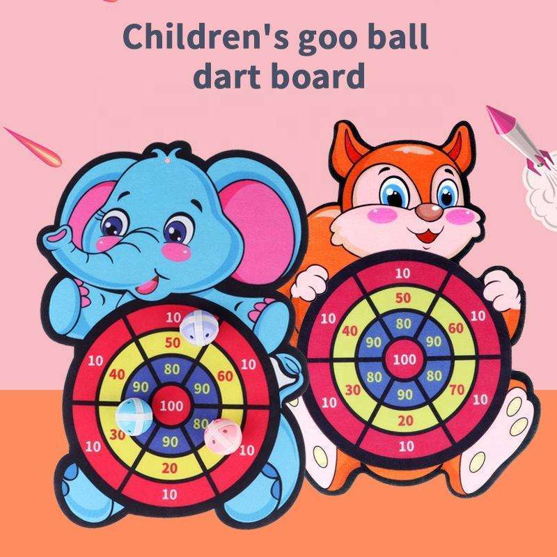 Sticky Ball Dart Board Target Sports Game Toys For Children Outdoor Party Toys Target Sticky Ball Throw Educational Board Games