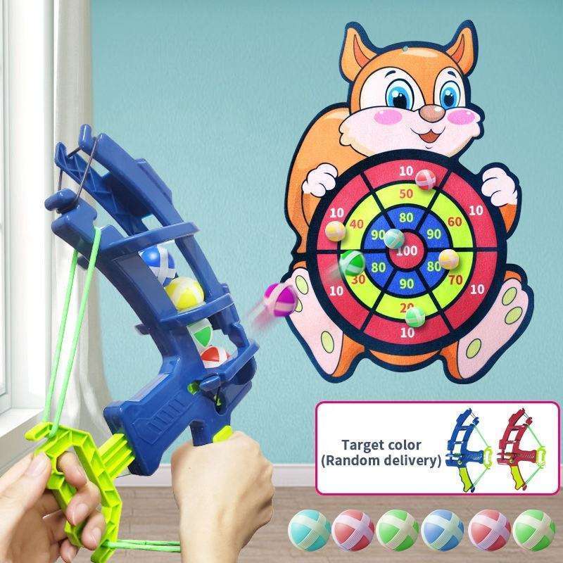 Sticky Ball Dart Board Target Sports Game Toys For Children Outdoor Party Toys Target Sticky Ball Throw Educational Board Games