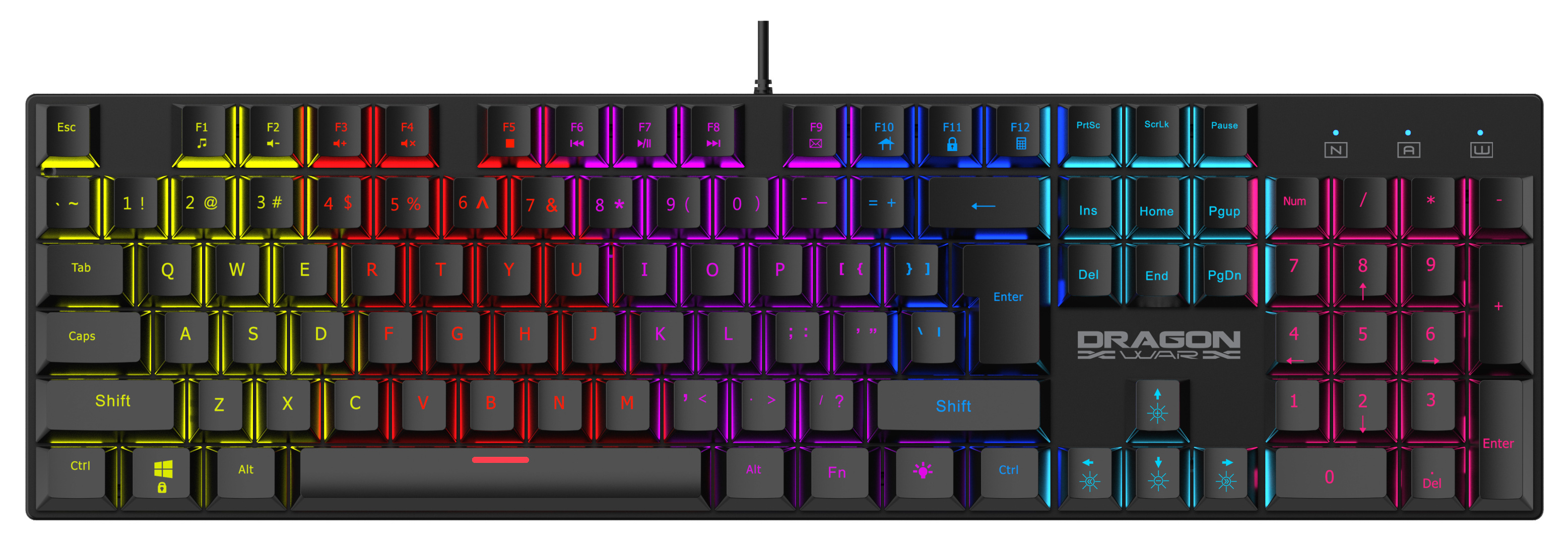 2022 modern model blue switches RGB illumination wired mechanical keyboard