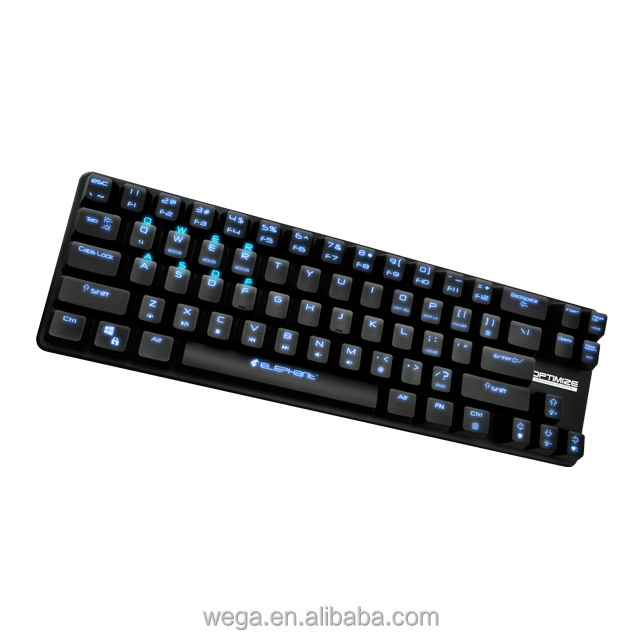 Programmable short float keys switch back light wireless blue switches detach cable key-board keyboard