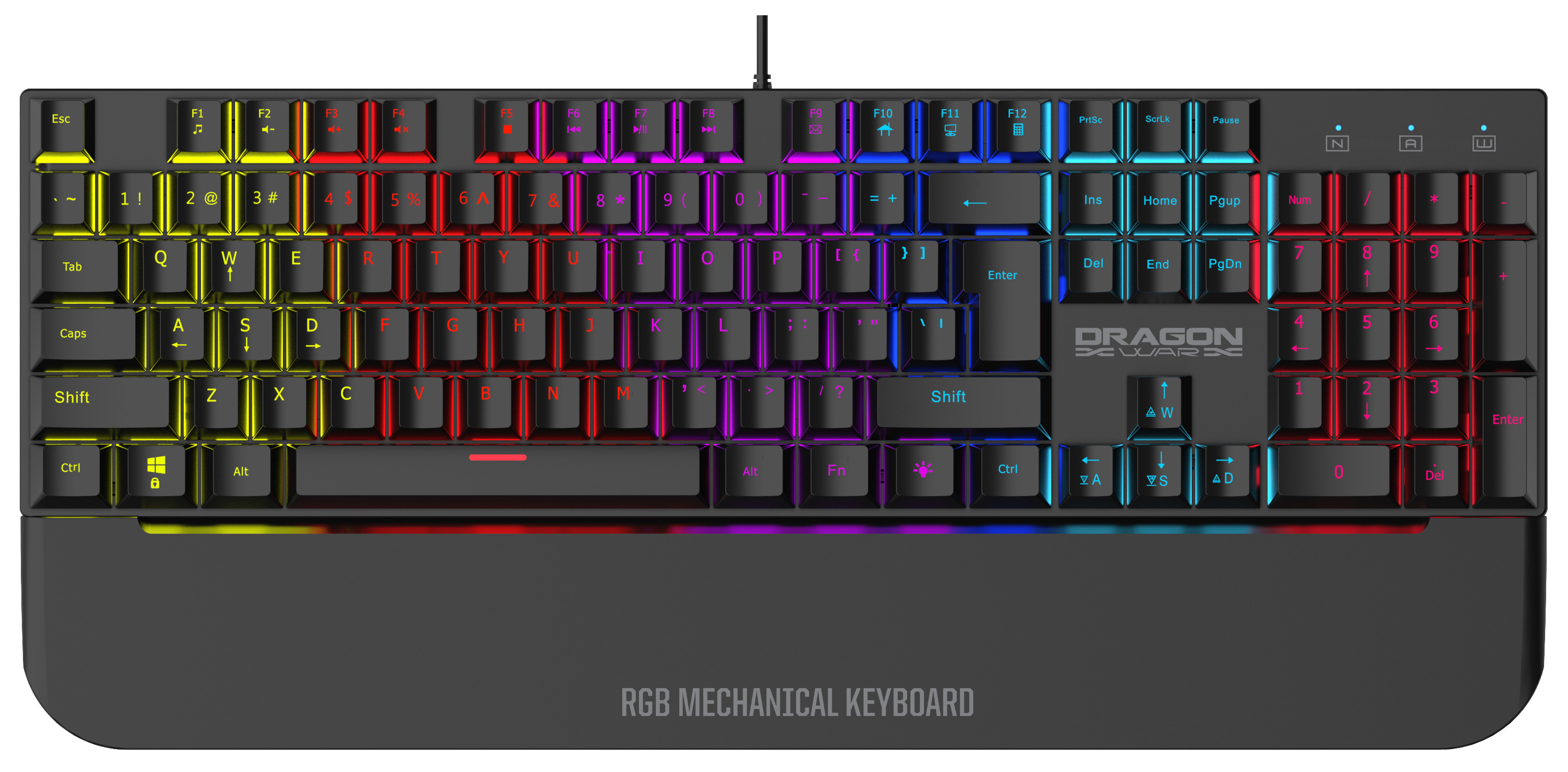 2022 modern model blue switches RGB illumination wired mechanical keyboard